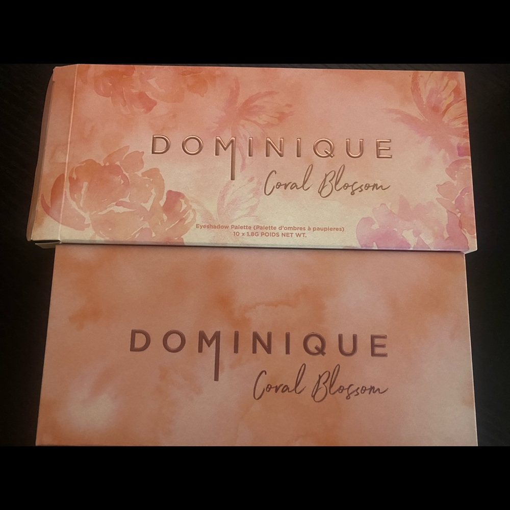 Dominique Cosmetics coral blossom eyeshadow palette